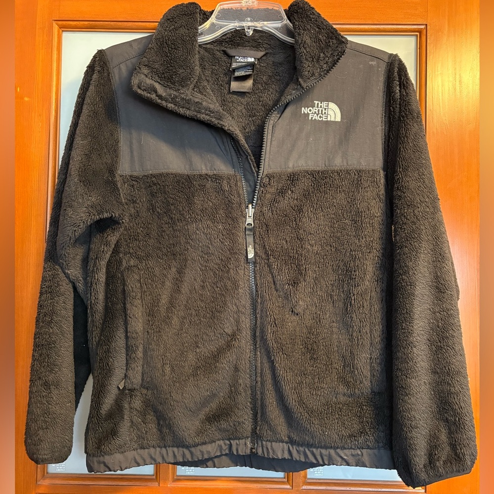 The North Face Youth Denali Full Zip Fleece Black Size Girls L (14/16)